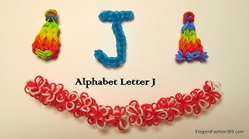 How to make alphabet letter J charm on rainbow loom