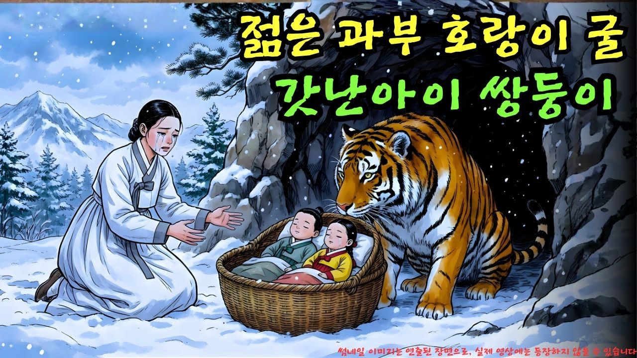 👉 마을에서 쫓겨난 젊은 과부가 버려진 갓난아이들을 위해 호랑이 굴로 들어갔다… 이 선택은 과연 무사할 수 있을까? | 야담 |옛날이야기 |민담 |전설 | 설화