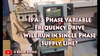 Is a 3 Phase VFD will run in Single Phase Input Supply?