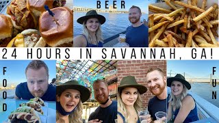 24 Hours in Savannah, Georgia! | Best Local Sliders & Rooftop Bar!