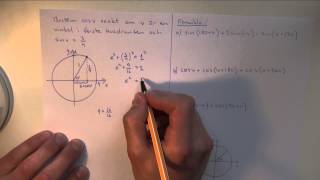 Matematik 3c - Uppgifter och lösningar - trigonometri - enhetscirkeln med tillämpningar m.m. del 2