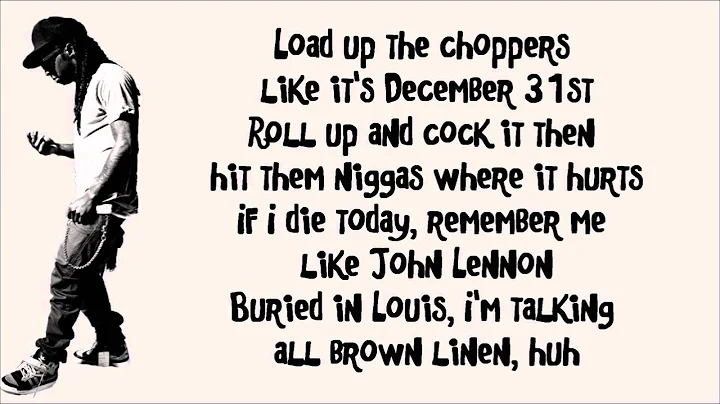 Lil Wayne - John feat. Rick Ross (If I Die Today) (Lyrics in Video)