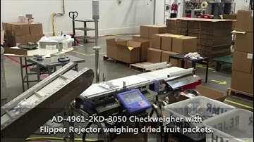 A&D Checkweigher AD-4961 Dried Fruit Application