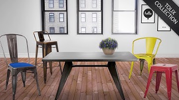 TOLIX COLLECTION, A DESIGN ICON OF THE INDUSTRIAL STYLE 🔖