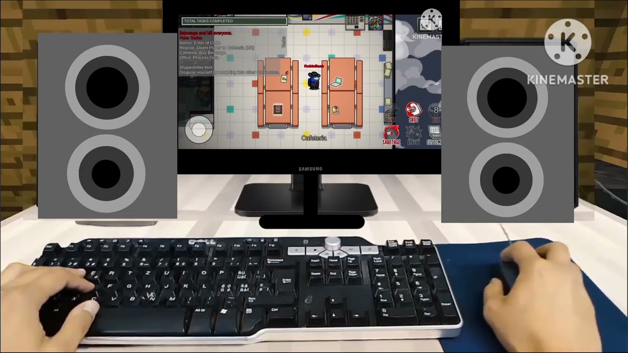 COMPUTER ANGRY STEVE AMONG US PLAYGROUND