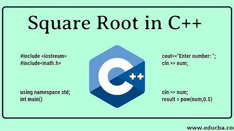 How to Find Square root of any number in C++ Programming | Find Square root | square of two numbers
