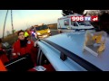 Wypadek w Pogroszewie - Samochód osobowy wpadł do rowu i uderzył w słup.