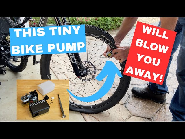 Fahrrad-Kompressorpumpe im Miniaturformat Cycplus Tiny Pump Cube im Test -  Velomotion