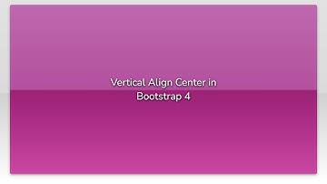 Vertical Align Center in Bootstrap 4