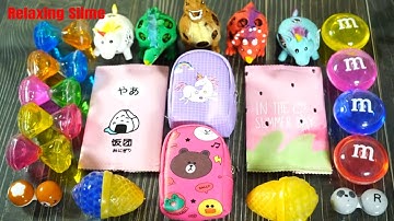 Mixing Random Things into FLUFFY Slime #3 ! Slimesmoothie Satisfying Slime Videos