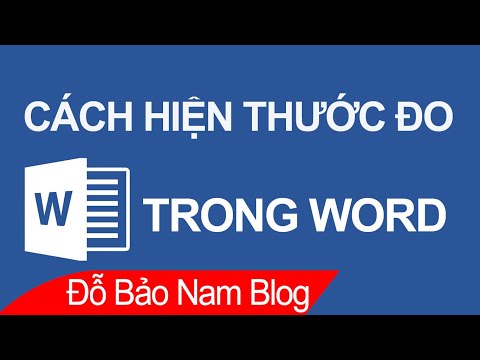 Video: Làm cách nào để thay đổi thước trong Word 2010?