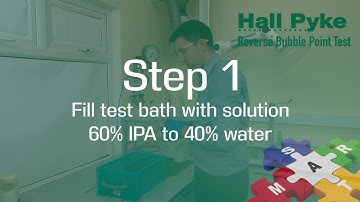 Reverse Bubble Point Test