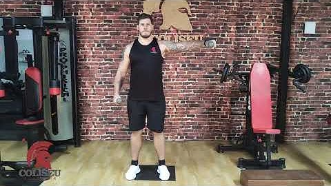 Elevação Lateral Halteres Isometria Alternada