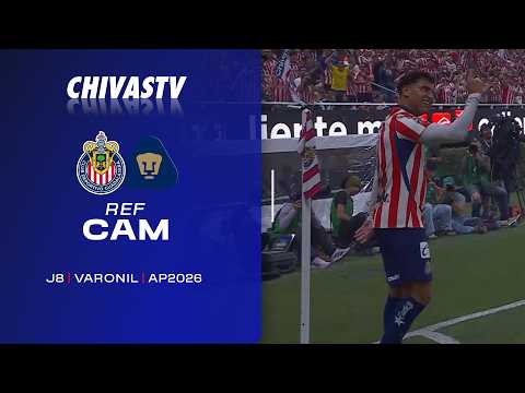 🔴⚪️ THE REFCAM FOR THE CHIVAS VS PUMAS MATCH!