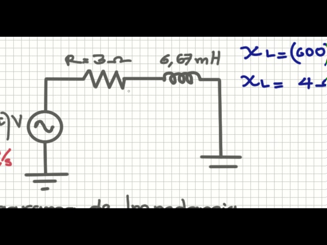 ejemplo diagrama de impedancia circuito serie 02 - YouTube