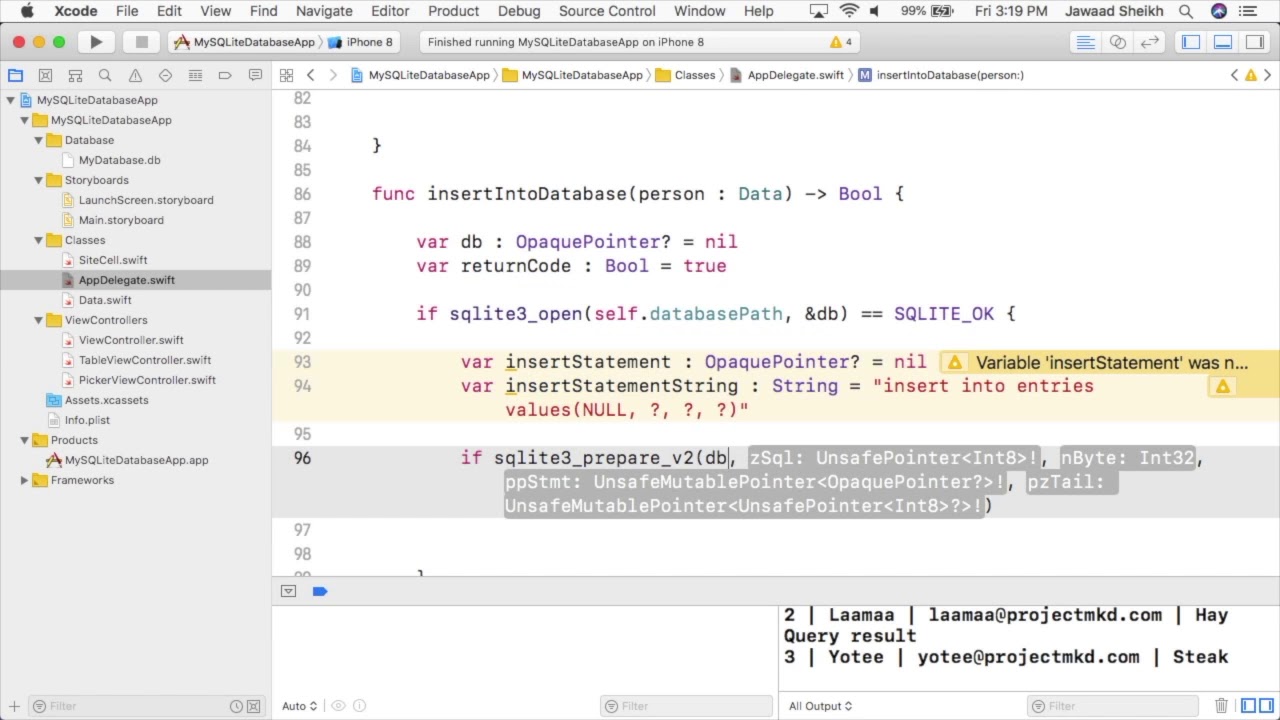 SQLite, UserDefaults, PickerViews & Touch Events - Learn Beginner Swift ...