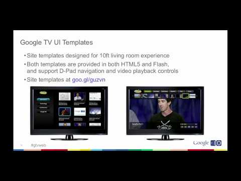Google I/O 2011: Building Web Apps for Google TV
