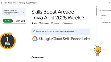 Skills Boost Arcade Trivia April 2025 Week 3  || Lab Solution || Qwiklabs Arcade 2025 |#quicklab