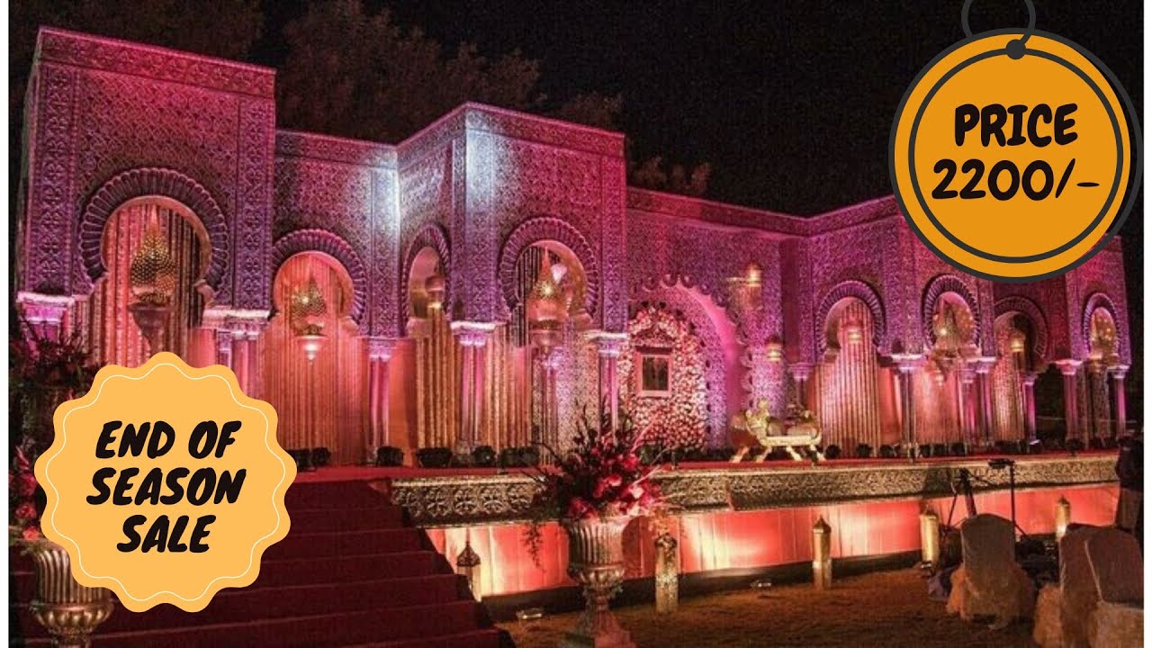End Off Season Sale Fiber Wedding Mandap Wedding Fiber Decoration