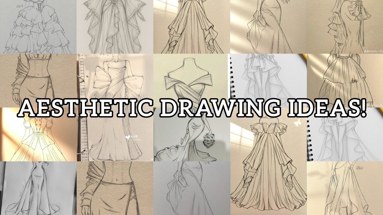 Aesthetic Dress drawing Ideas! || Artify