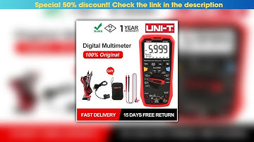 First Look UNI-T UT61B+ Unit Multimeter Digital 6000 Counts LCD Display DC AC 1000V True RMS Auto R