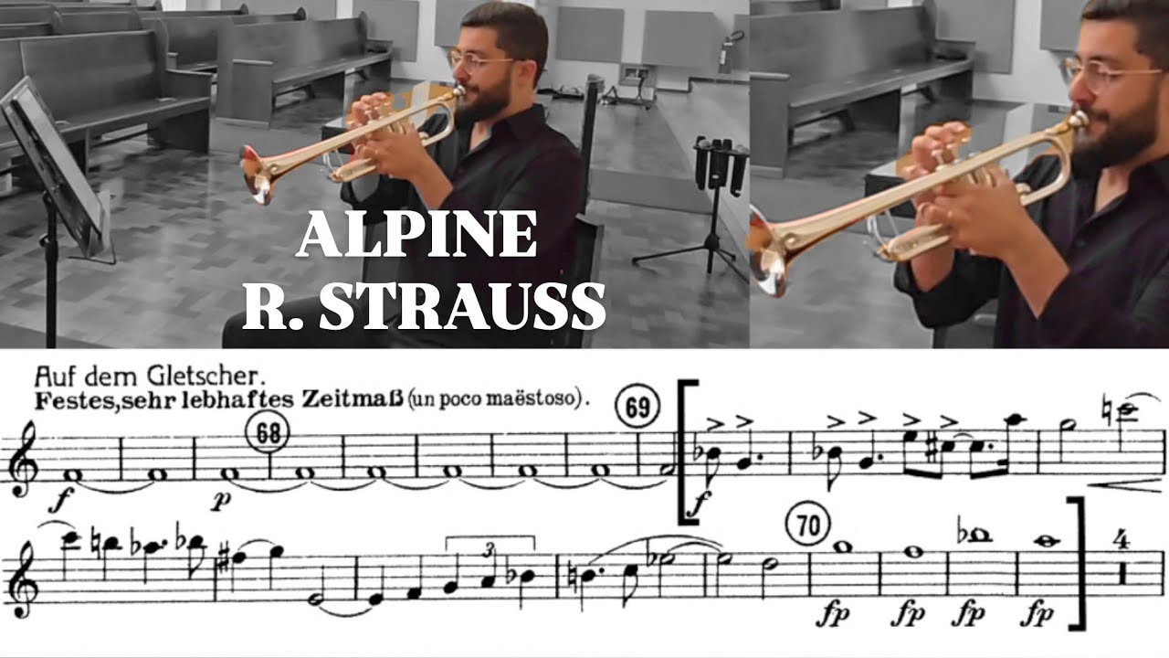Alpine symphony- 3° Trumpet Excerpt - Daniel Leal trumpet