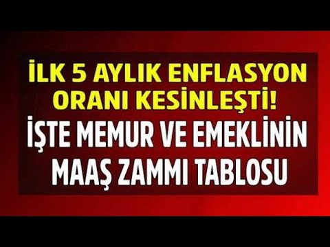 5 aylık enflasyon farkı ne kadar oldu? Memur ve emekliler ne kadar zam alacak?