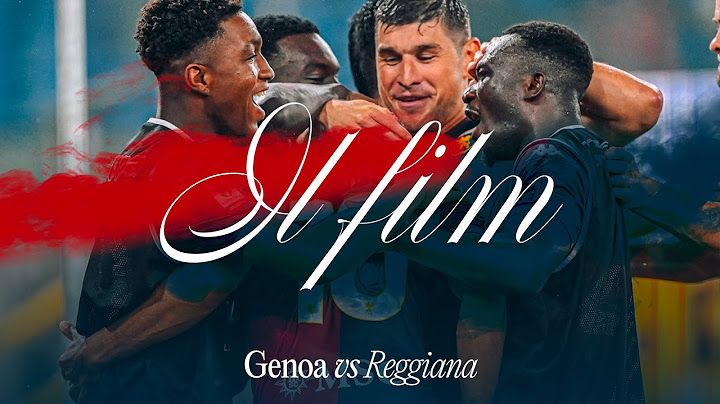 GENOA - REGGIANA | Il FILM della PARTITA ⚽️🎥