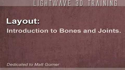 LightWave 9 Bones and Joints