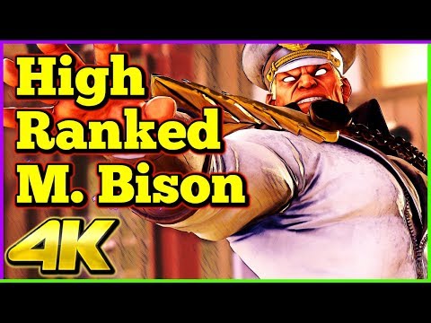 High Ranked M. Bison Compilation | Street Fighter 5 AE | 4K Ultra HD - 60fps - PC