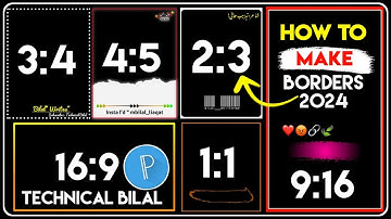 How to Make Png Border editing by Technical Bilal | Pixellab Mein Png Border Kaise Banaye | Borders