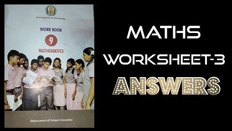 Bridge course class9 MATHS WORKSHEET-3 ANSWERS📑