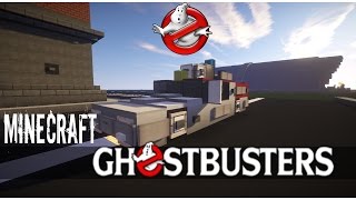 Minecraft Vehicle Tutorial - How to Build : The NEW Ghostbusters ECTO-1.