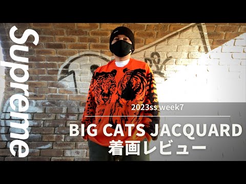 Supreme Big Cats Jacquard L/S Top Orange | www.causus.be