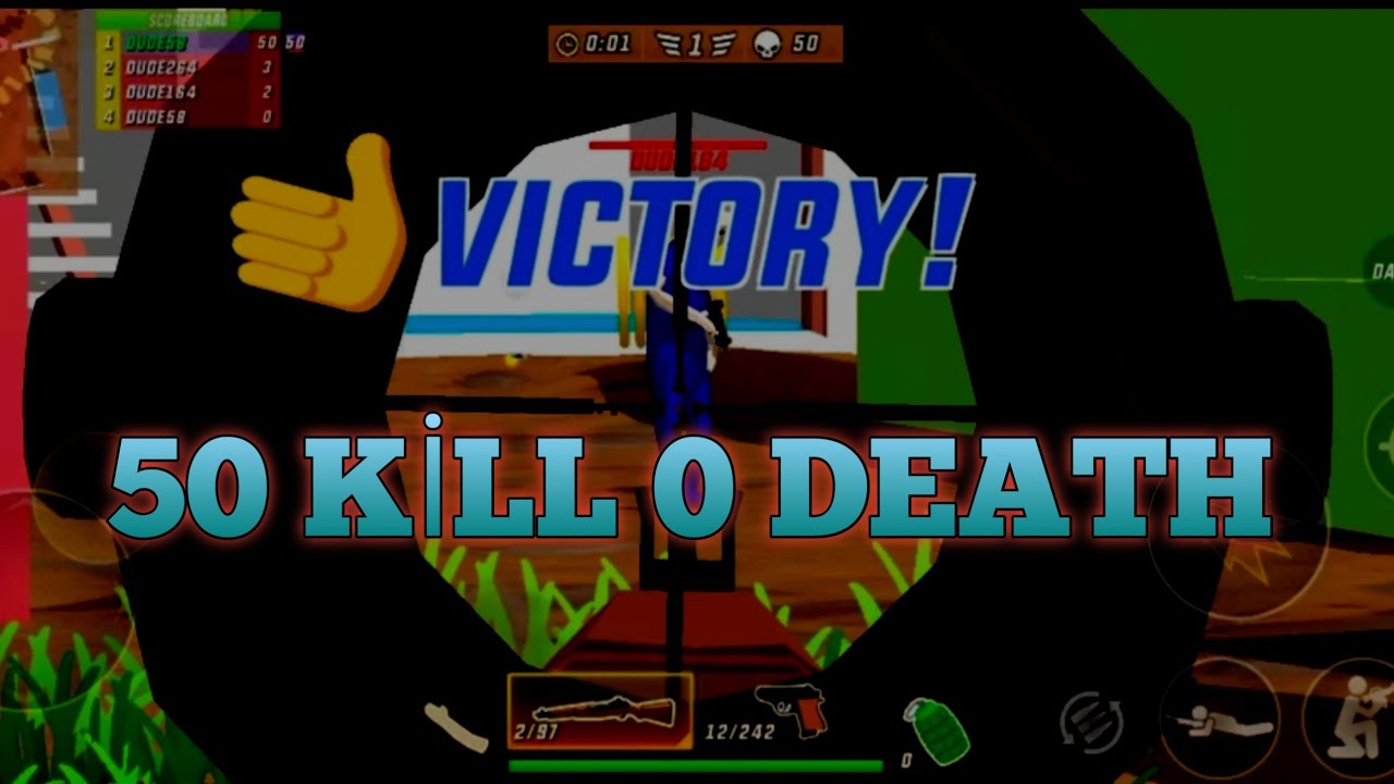 50 KİLL 0 DEATH. PLAYGROUND. DUDE THEFT WAR MULTİPLAYER. LİON YT 