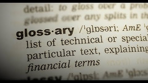 Glossary Creator Tutorial