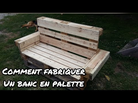 Comment faire un banc en palette