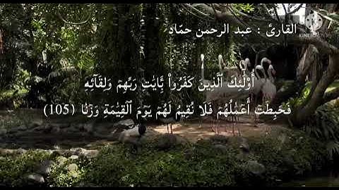 {خالدين فيها لا يبغون عنها حولا}| ما تيسر من سورة الكهف| عبد الرحمن حمّاد