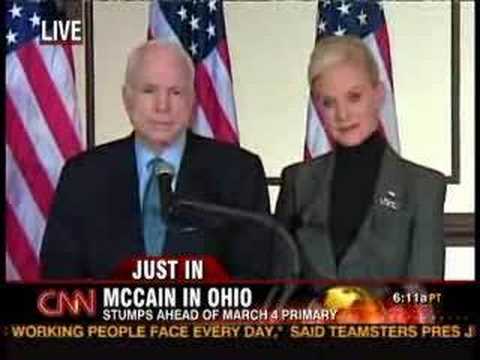 John McCain's tepid Presser over NY Times/Vicki Is...