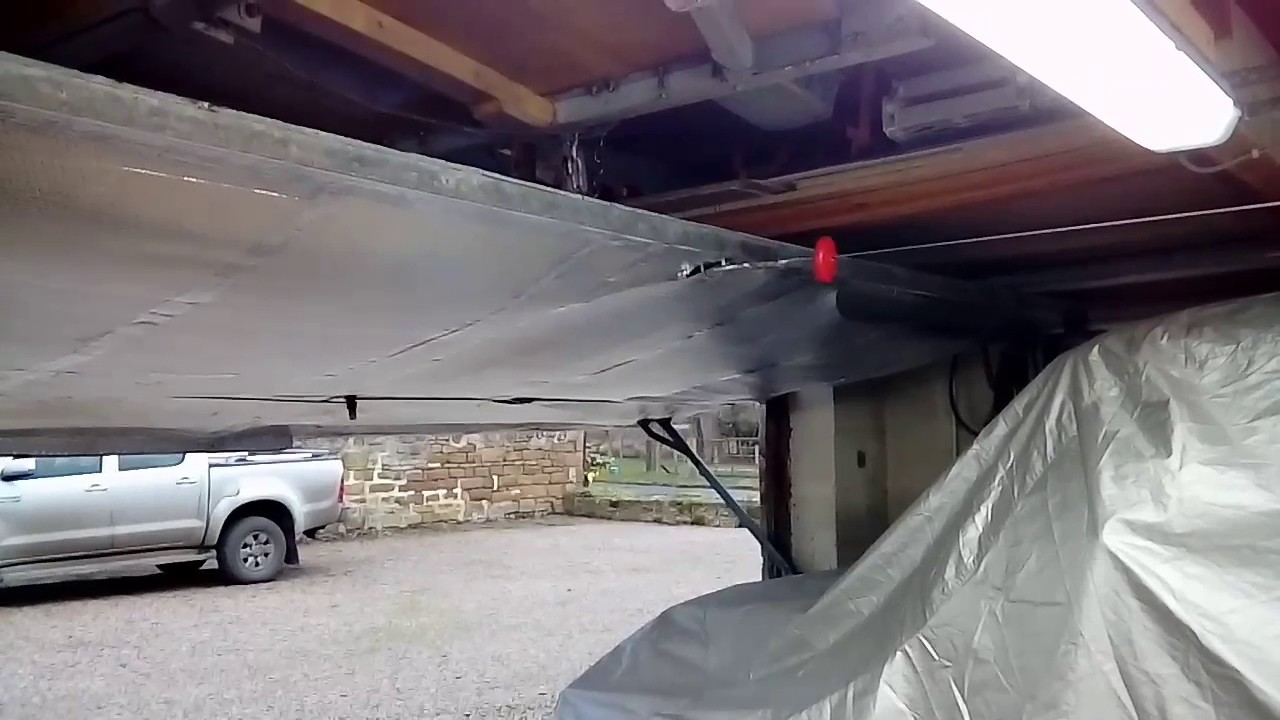 Garage door winch 2 YouTube