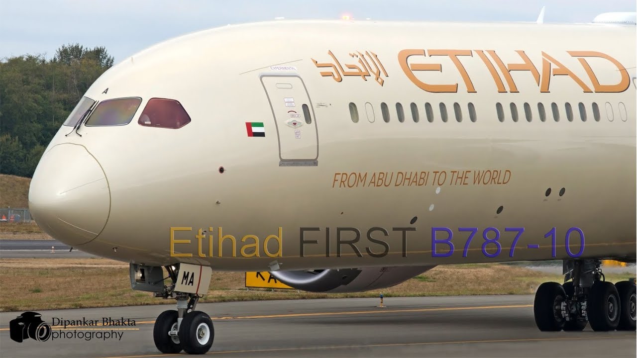 Etihad Airways First Boeing 787 10 A6 Bma Closeup Taxi Test Take Off Landing Pae
