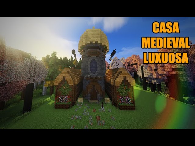 Como construir uma casa medieval? #minecraftbuilding