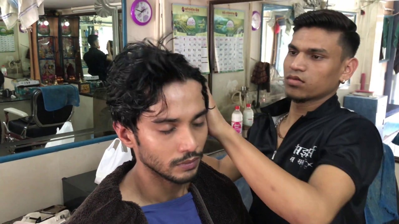 ASMR Indian Barber Head Massage With Neck Cracking By (Manish) - YouTube