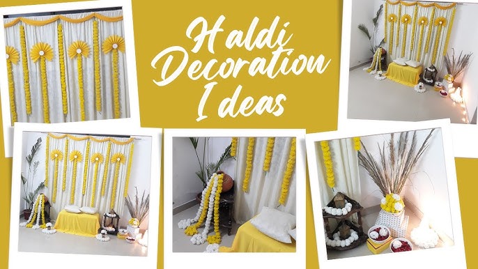 Haldi decoration ideas | haldi diy decoration ideas #shorts #viral ...