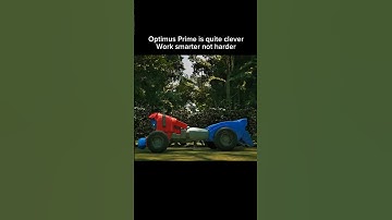 Optimus Prime is quite clever and work smarter not harder #transformerscyberworld #optimusprime