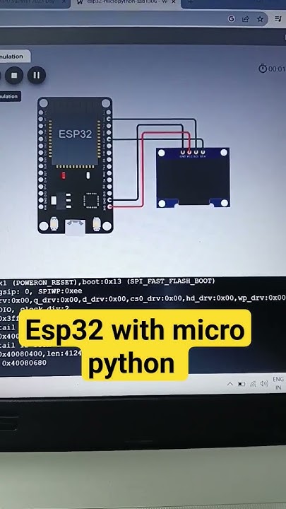 Micro python programming for esp32 #ledlights #temperaturemeasurement # ...