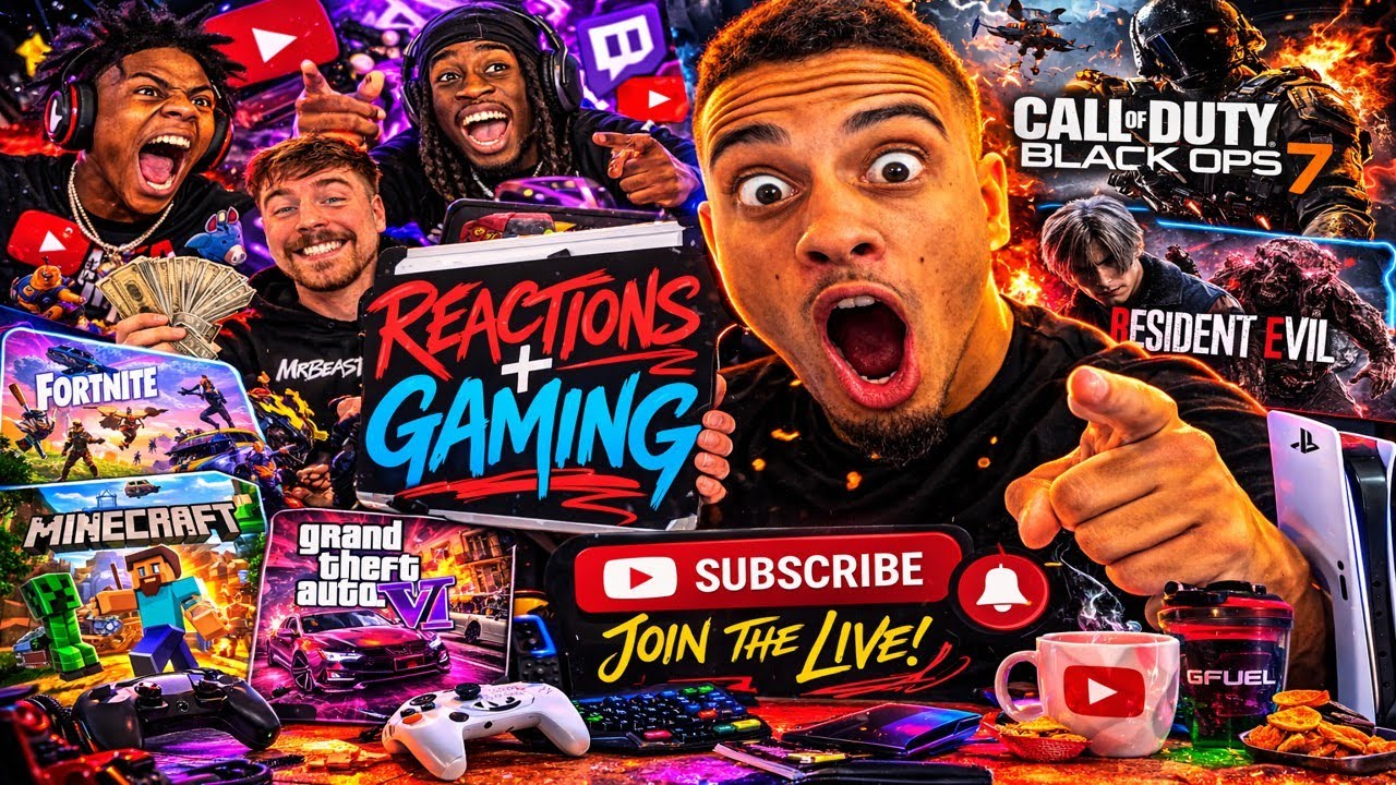 🔴 LIVE: Reacts + Gaming — This Stream Is Legendary (Portrait) - YouTube