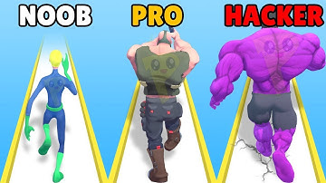 NOOB vs PRO vs HACKER - Hero Evolution 3D Gameplay All Levels MOP23AH