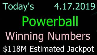 Today Powerball Winning Numbers 17 April 2019. Tonight Powerball Drawing 4/17/2019