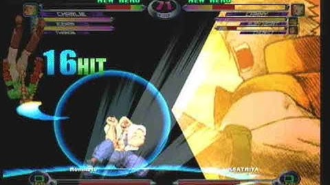 MvC2: Charlie 2x Somersault Justice Popup Combo [Fixed Screen]